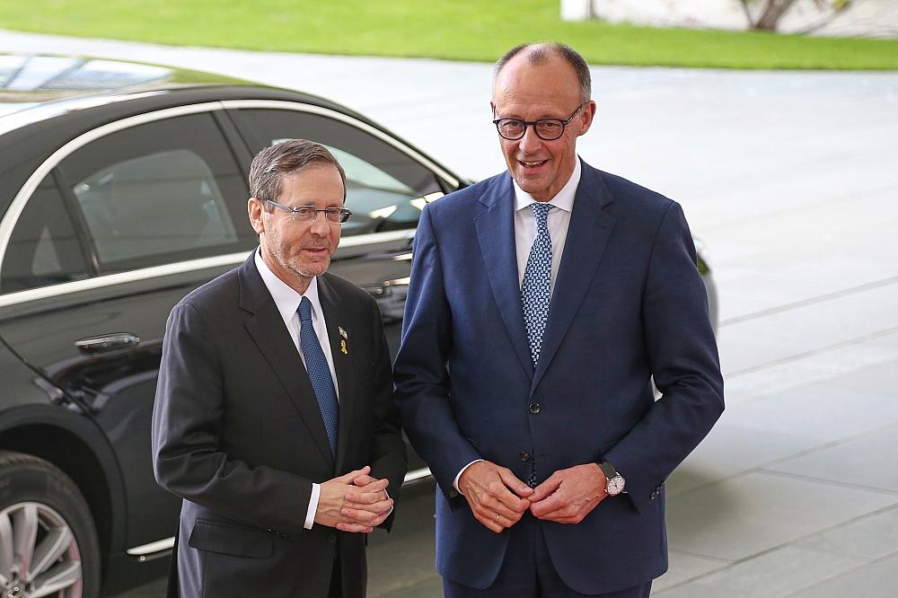 Isaak Herzog und Friedrich Merz am 12.05.2025