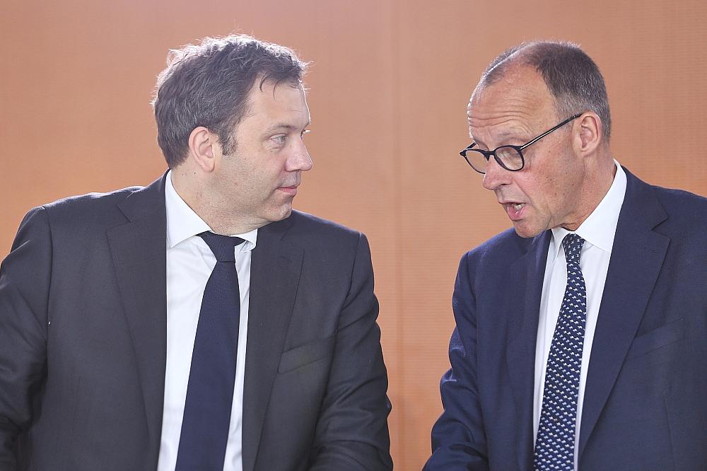 Lars Klingbeil und Friedrich Merz (Archiv)
