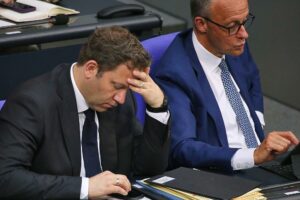 Lars Klingbeil und Friedrich Merz am 04.06.2025