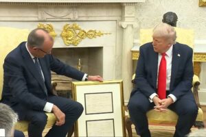 Friedrich Merz und Donald Trump am 05.06.2025