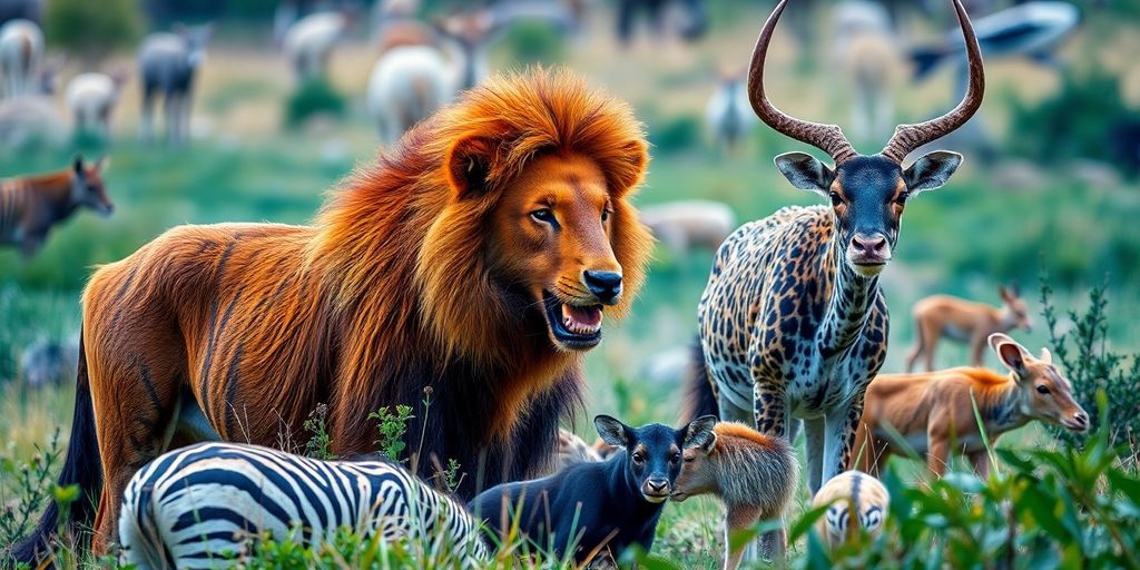 Tiere in ihrer natürlichen Umgebung fotografiert.