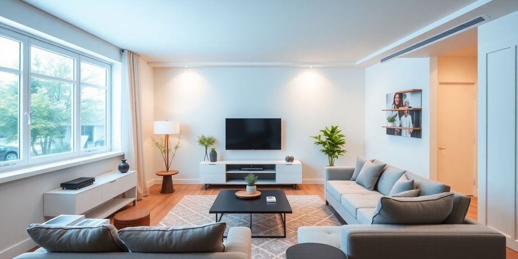 Moderne Hausautomatisierung mit energieeffizienten Geräten.