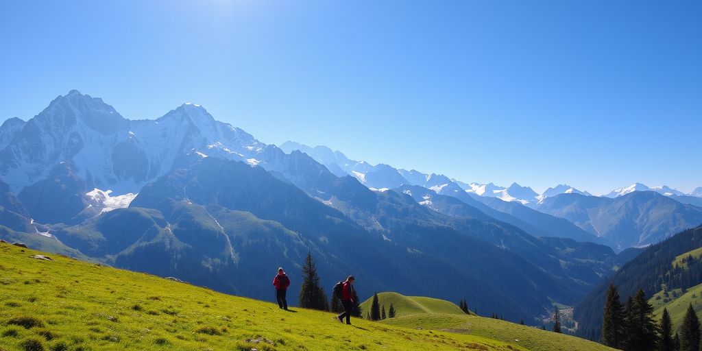 Wanderer im Nationalpark Hohe Tauern, Österreich
