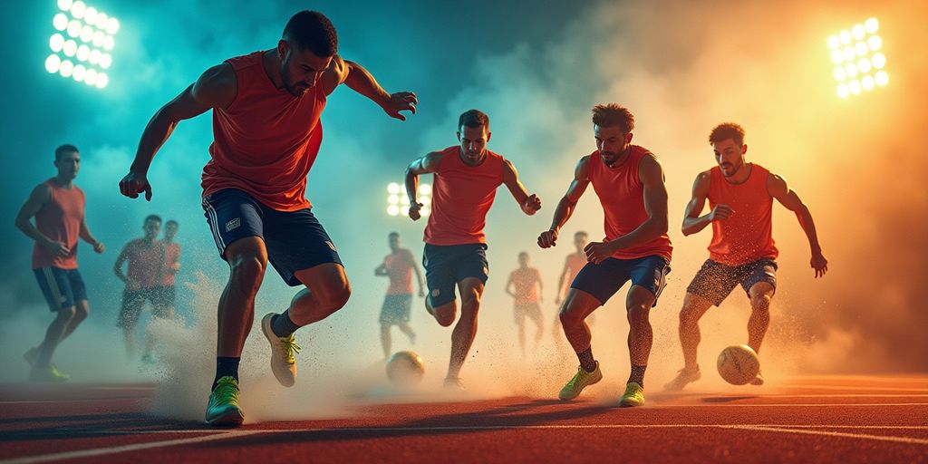 Sportler in Aktion ohne Doping-Einfluss.