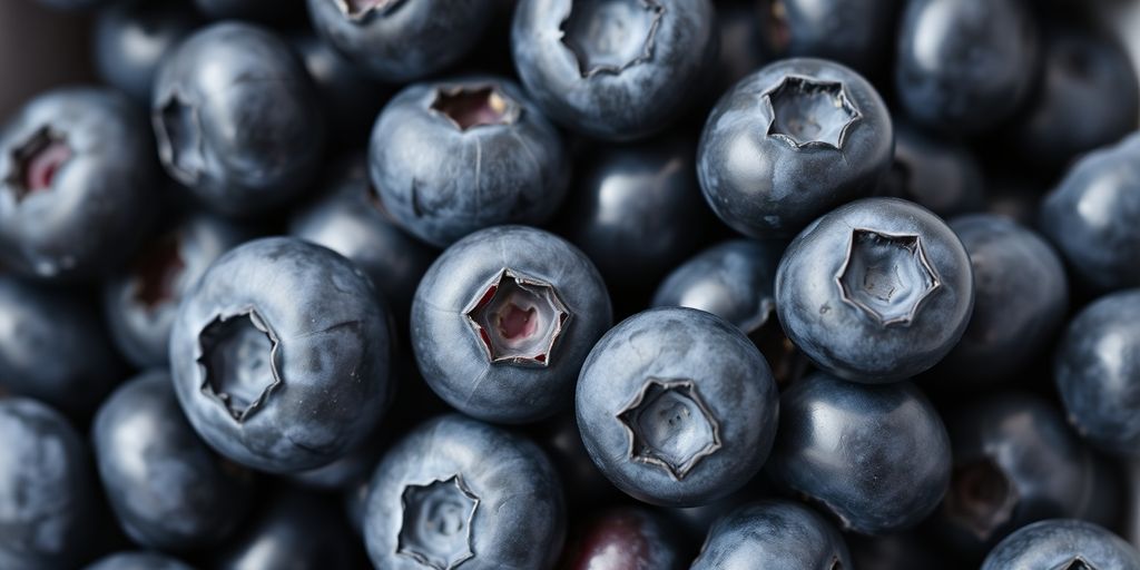 Schüssel mit frischen Blaubeeren