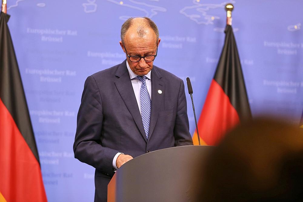 Zwei Drittel fordern von Merz mehr Sorgfalt bei der Wortwahl Friedrich Merz am 23.10.2025