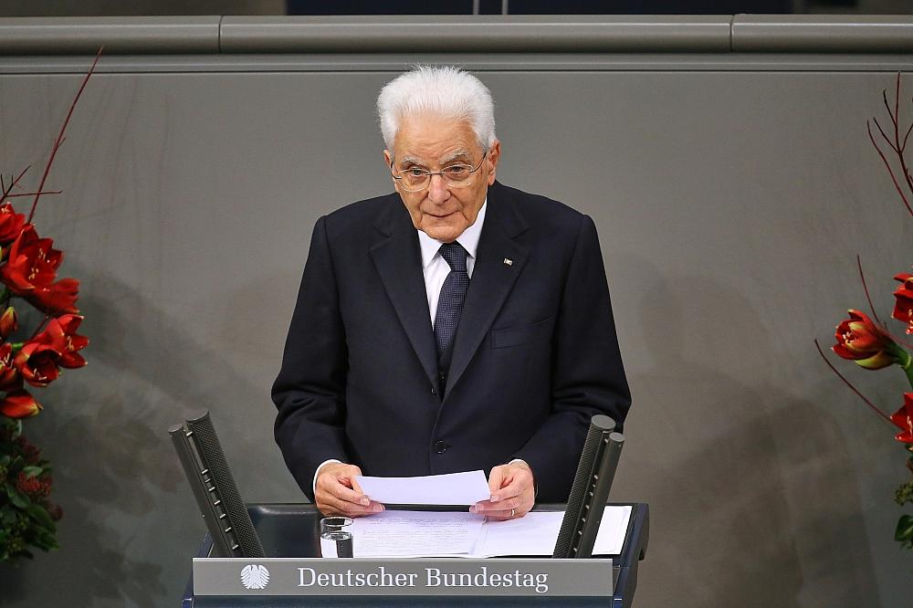 Italiens Präsident wirbt für Multilateralismus als Friedensgarant Sergio Mattarella am 16.11.2025