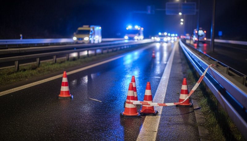 Schwerer Verkehrsunfall auf der B10 sorgt für stundenlange Sperrung