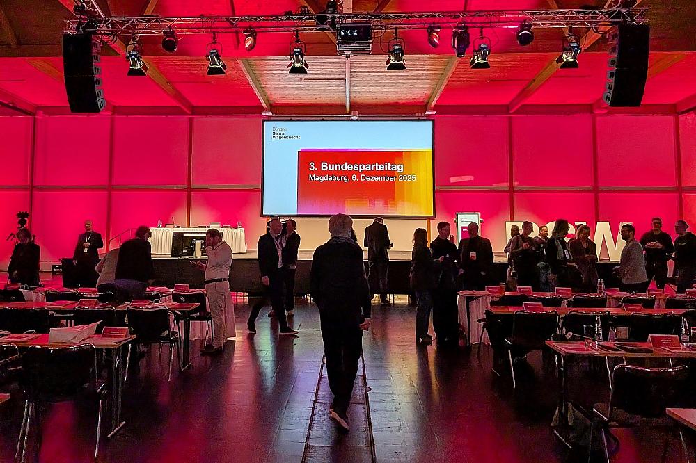 BSW startet zweitägigen Parteitag in Magdeburg 3. BSW-Bundesparteitag am 06.12.2025