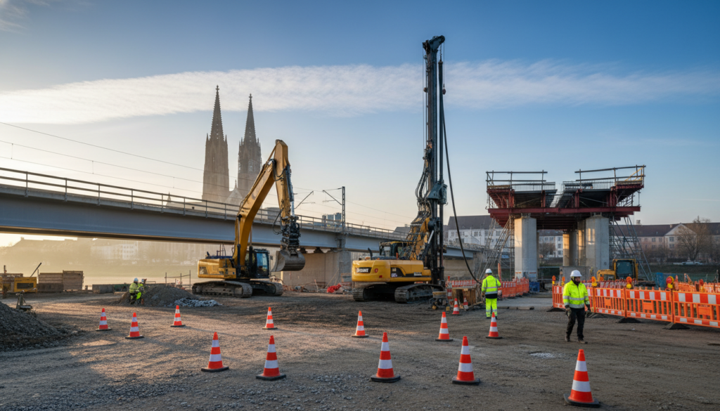 Massive Verkehrsbehinderungen durch Brückenarbeiten am Ulmer Hauptbahnhof