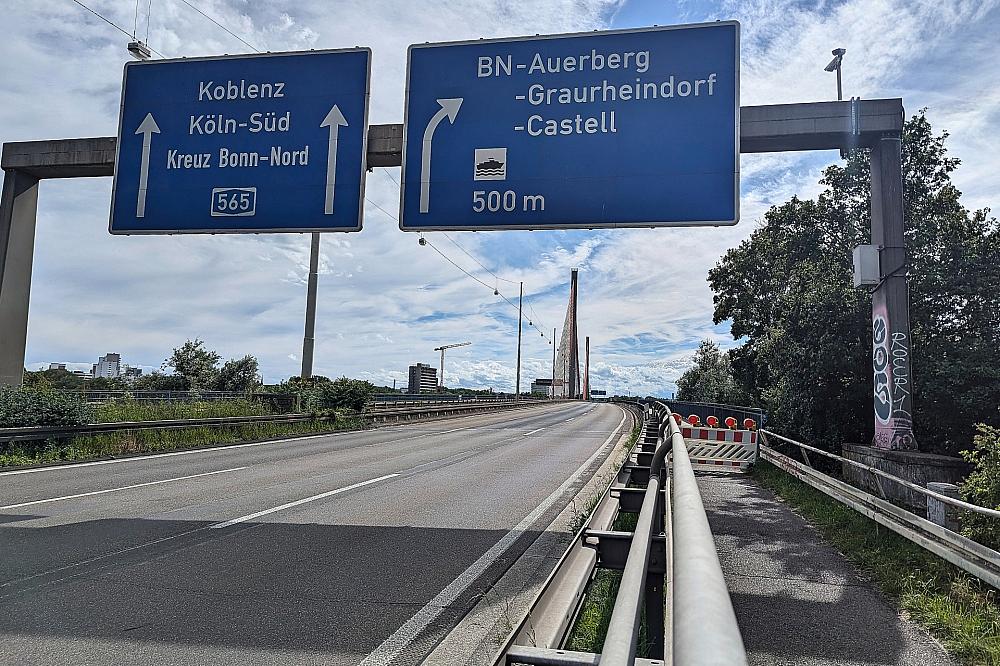 Bonner Nordbrücke wird nicht wieder freigegeben