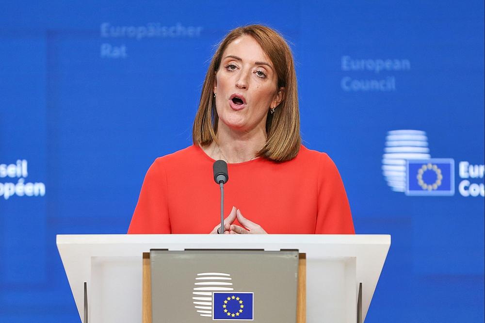 Metsola drängt auf eigene Einnahmequellen für EU-Haushalt