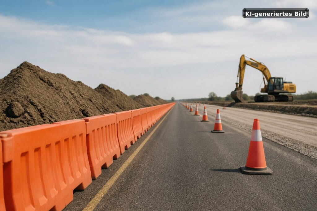A8 bei Ulm wird sechsstreifig ausgebaut Symbolbild: A8 bei Ulm wird sechsstreifig ausgebaut