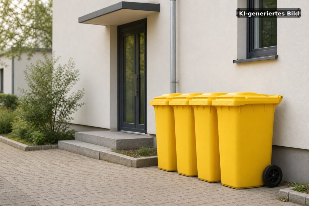 Symbolbild: Gelbe Tonne ersetzt in Neu-Ulm ab 2027 den Gelben Sack
