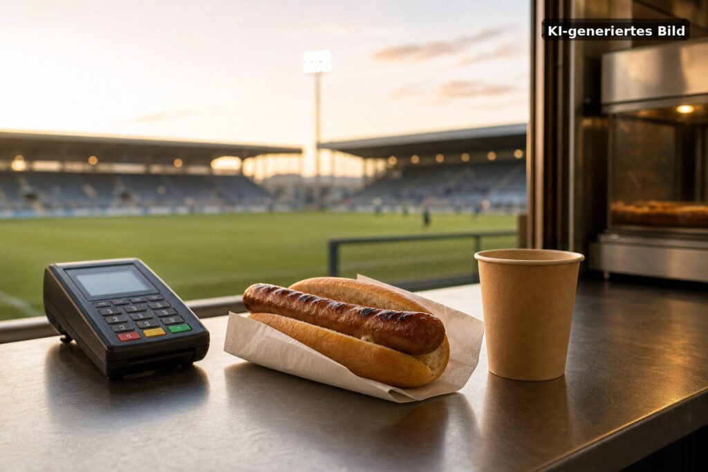 Neuer Schriftzug und Caterer verändern das Donaustadion Symbolbild: Neuer Schriftzug und Caterer verändern das Donaustadion