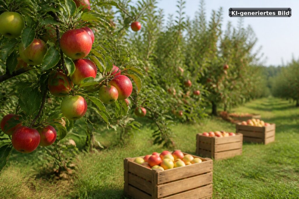 Apfelernte startet auf Altheimer Obstplantagen Symbolbild: Apfelernte startet auf Altheimer Obstplantagen