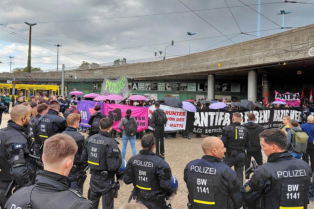 Demos am Vorabend der Landtagswahl in Sachsen-Anhalt