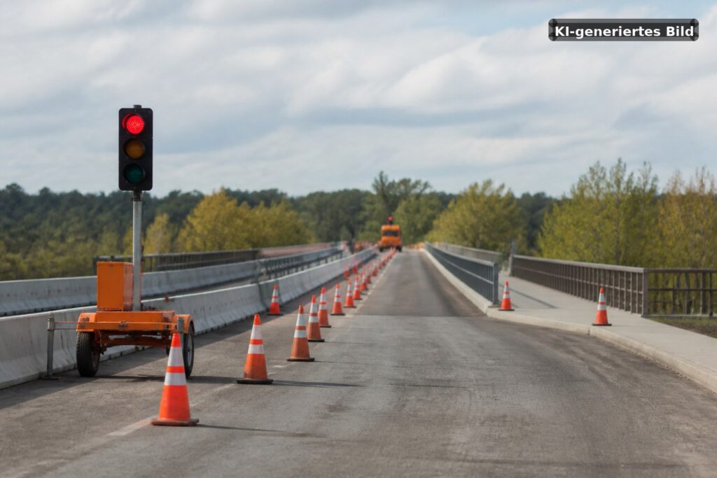Symbolbild: Sanierung an A8-Anschluss Leipheim führte zu Engpass