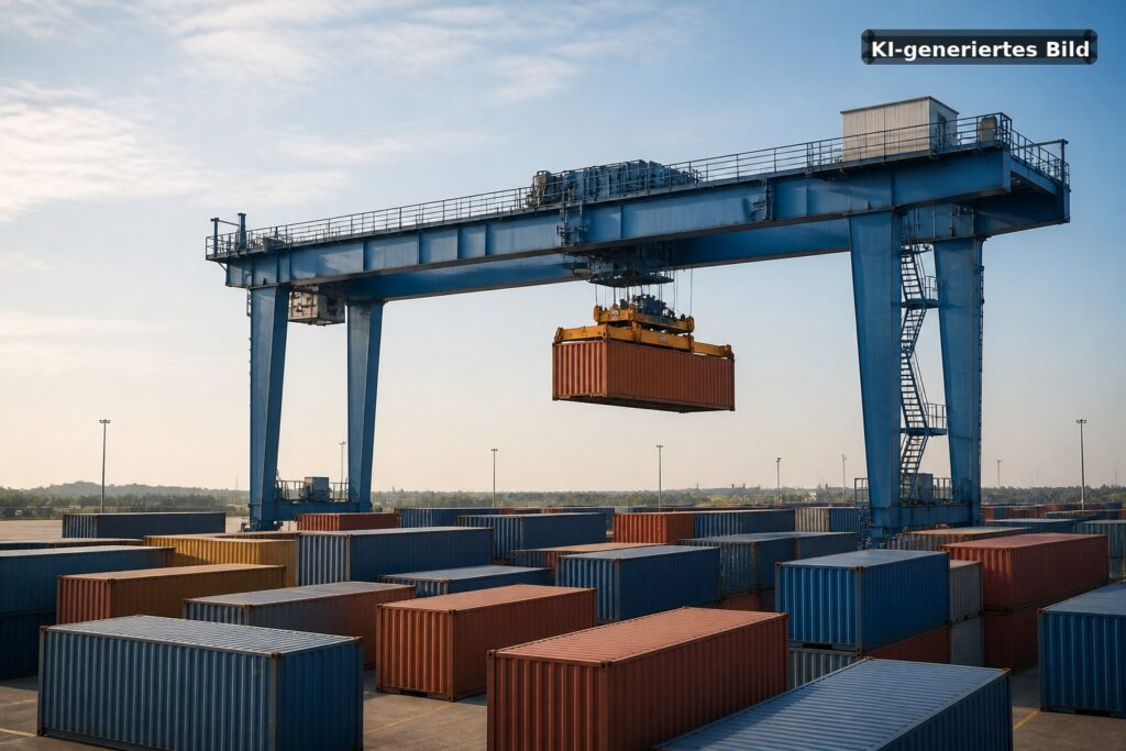 Automatische Krane erweitern Terminal in Dornstadt Symbolbild: Automatische Krane erweitern Terminal in Dornstadt